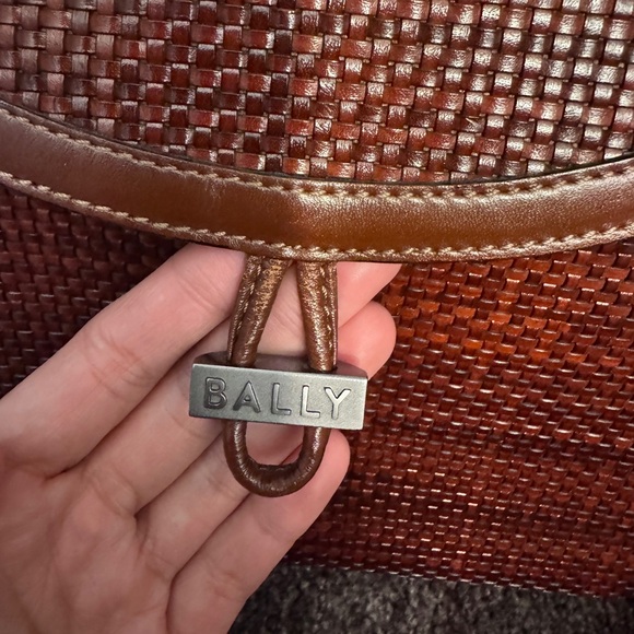 Bally in Rich Brown Woven Shoulder Bag Late 90s/ Early 20s - Picture 10 of 16
